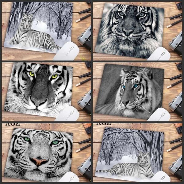 

mouse pads & wrist rests xgz animal white tiger personalized computer notebook mat resistant dirt 180x220mm gaming keyboard pad promotion