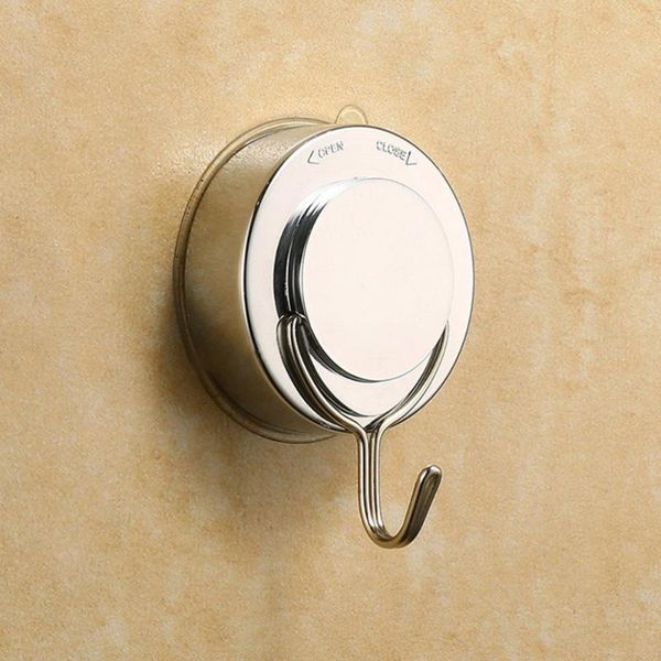 

1pc vacuum suction cup hook drilling home kitchen bathroom organizer hooks & rails