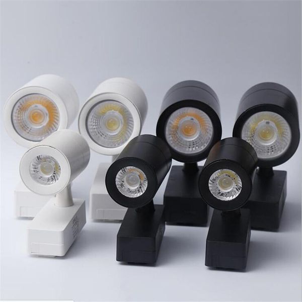 

4pcs/lot led cob track light 15w 20w 30w 220v 110v focos techo rail white/warm white trajes con lights
