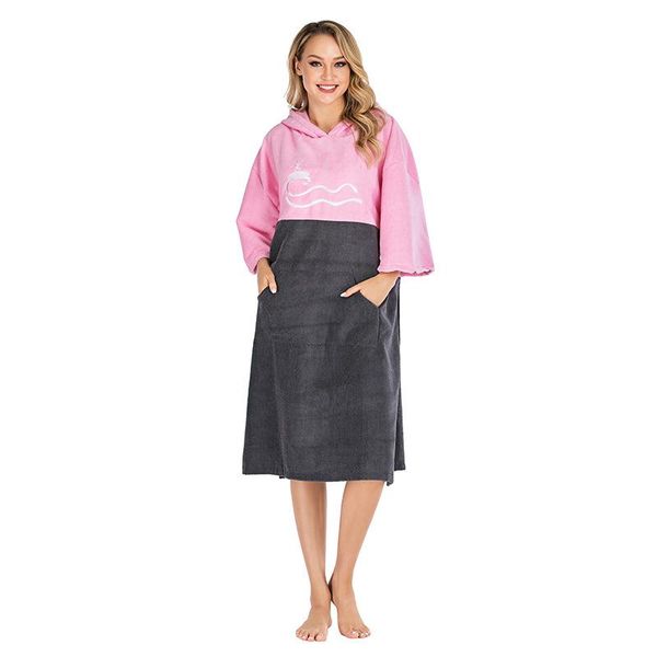 

towel microfiber fabric beach towel,outdoor cloak snorkeling swimming surf cape,beach hooded bath