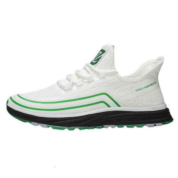 

2021 autumn men's shoes sports fashionable casual trendy comfortable and light flying woven, Black