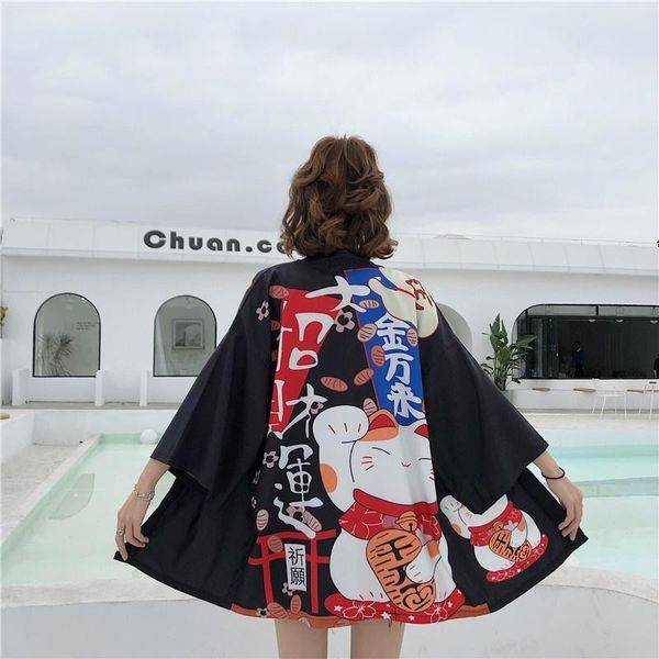 

ethnic clothing japanese streetwear women kimono yukata cosplay clothes traditional kimonos haori women's kk3993, Red