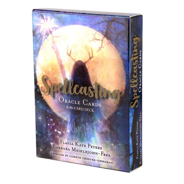 

spellcasting oracle cards 48-card deck and guidebook cards game divination witch rider tarot ceck for women girls