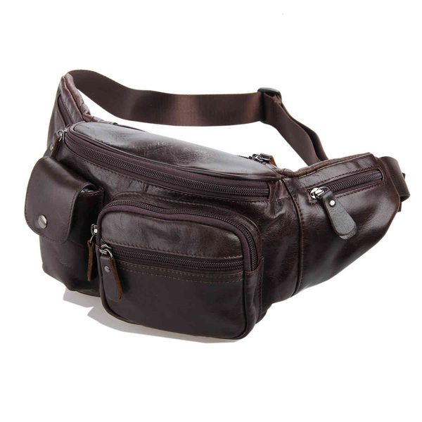 

pockets j. m.d leather bag practical waist weekend shopping leisure small 7210