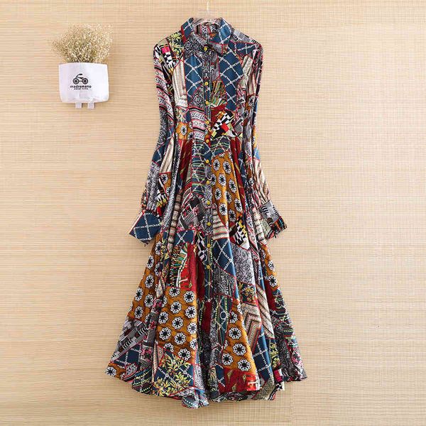 

dress high-end the spring women fashion style elegant print slim folk-custom long sleeve lady a-line party dress s-xl, Black;gray