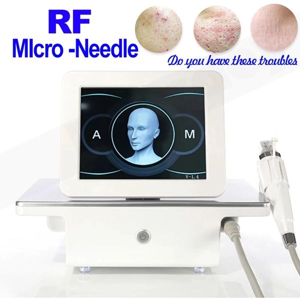 Lifting della pelle Antirughe Rimozione cicatrici da acne Rimozione smagliature Rf frazionario Microneedle Corpo macchina Radiofrequenza Micro-ago Apparecchiatura per la bellezza del viso