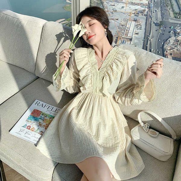 

women's t-shirt porca spring soft wind trumpet mango with low-necked solid bow dress for woman 6nlo, White