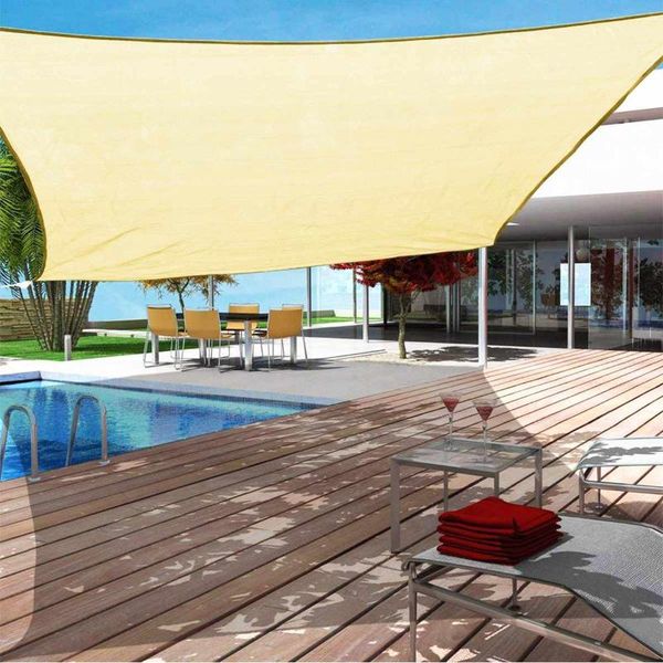 

2x3 rectangular waterproof sunscreen awning outdoor sun sail courtyard terrace umbrella camping sunshade large tents and shelters