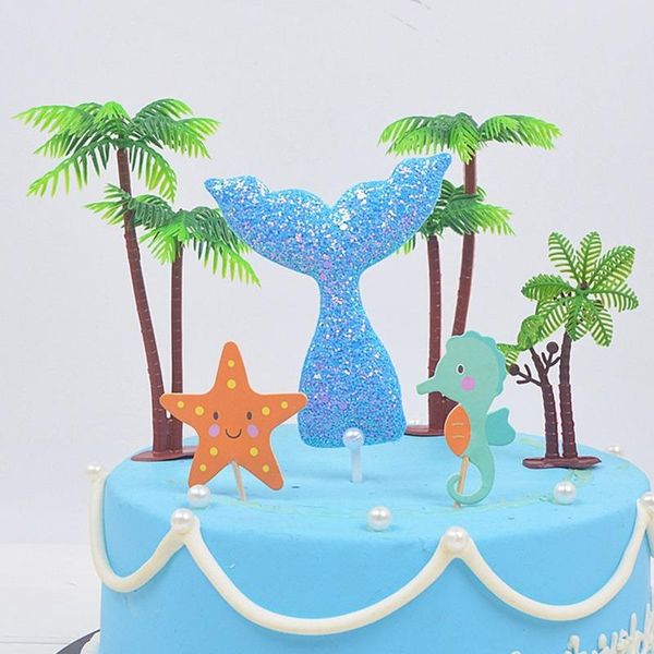 

other event & party supplies 10pcs artificial coconut tree decoration cake er mini sand table model simulated for office mall home store