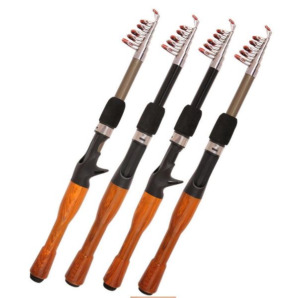 

boat fishing rods rod 1.3 1.5 1.8m cork handle spinning/casting role carbon fiber protable travel pesca