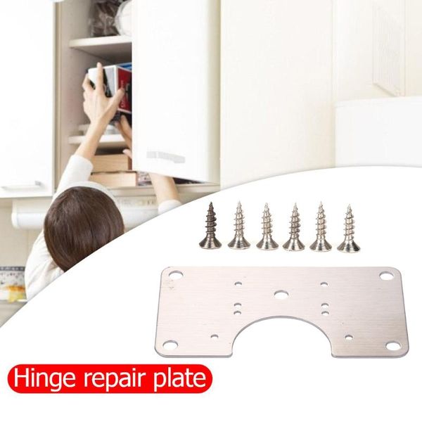 

professional hand tool sets stainless steel hinge fixing plate cabinet door furniture drawer window mounting hole repair kit installer acces