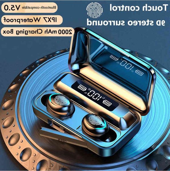 

TWS Headphones Load Box Wireless Headphones Bluetooth compatible 9D Stereo Sport Waterproof Headsets With Microphone wholesale