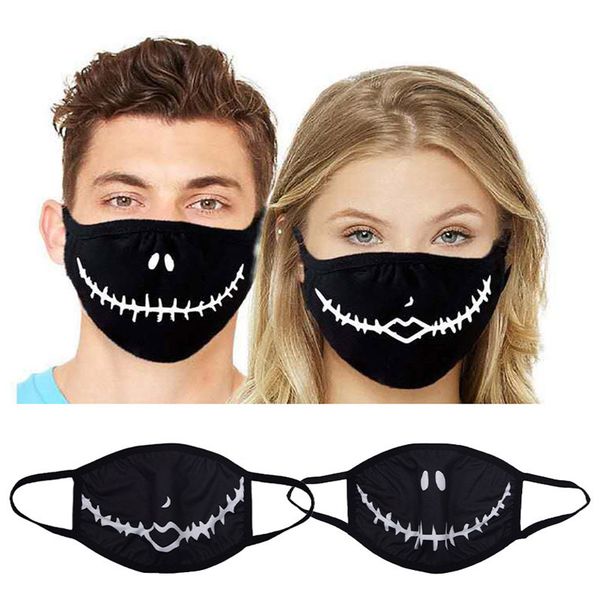 

dust hanging ear anti cartoon mask printed with christmas pattern on halloween