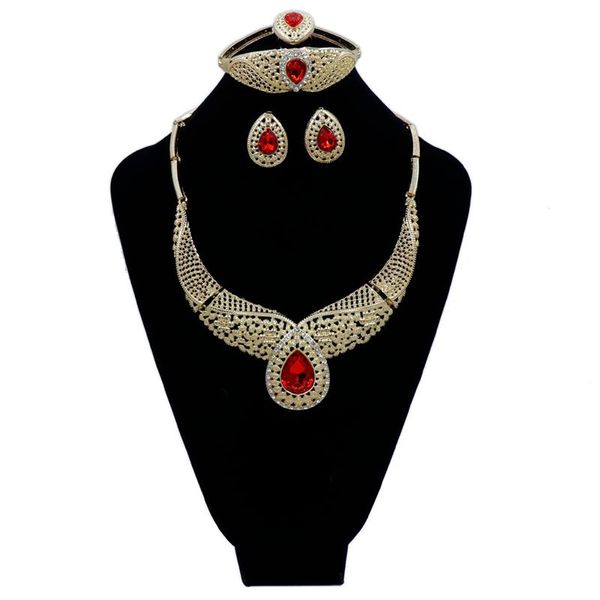 

earrings & necklace 2021 fashion exquisite noble gold wholesale nigerian wedding women accessories jewelry set bran t0010, Silver