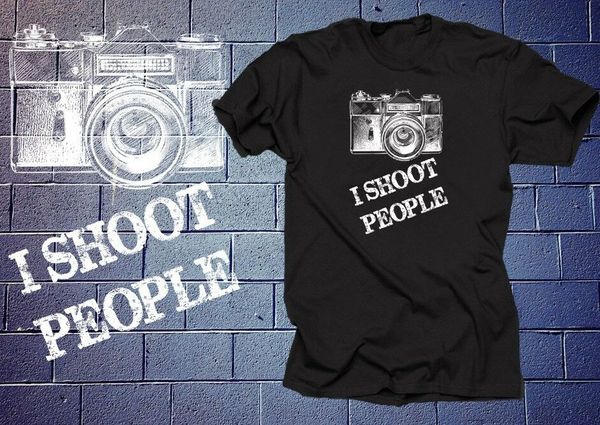 

i shoot people t shirt camera cameraman pgraph t-shirt tee shirt tee, White;black