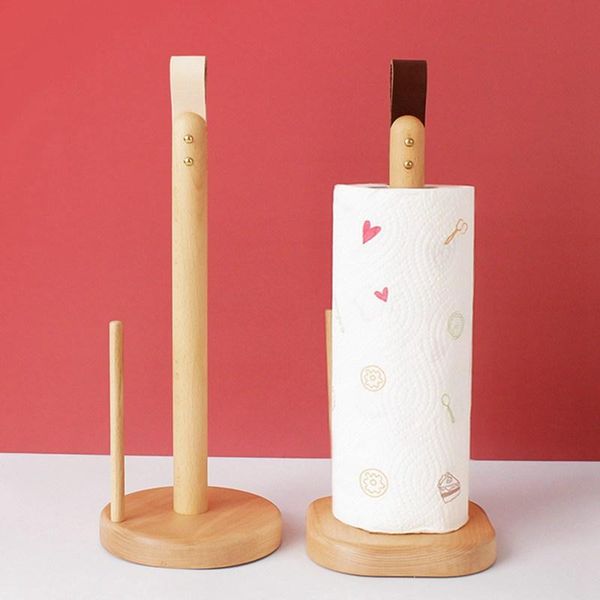 

tissue boxes & napkins kitchen wooden roll paper towel holder bathroom vertical stand rack home toilet storage accessories