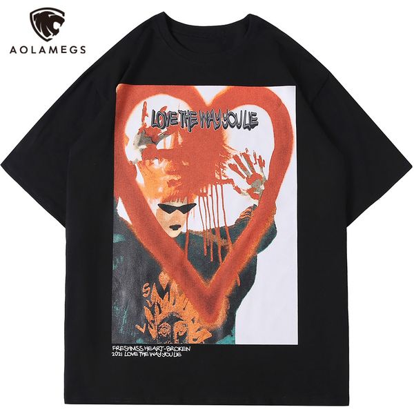 

men's polos aolamegs men's shirt funny bloody paint printed the-neck shirts harajuku casual high street hipster streetwear summer, White;black