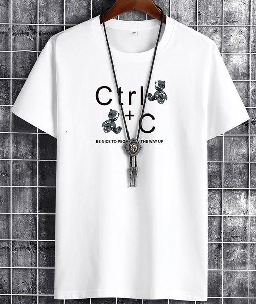 

men's t-shirts mens designer casual t shirts summer simple streetwear fashion men cotton sports tshirt tee t-shirt white black plus siz