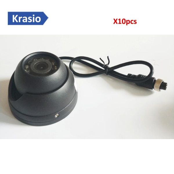 

cameras 10pcs/lot 3" metal dome vehicle security camera for bus truck car mobile dvr ahd 720p 960p 1080p with night vision 4-pin