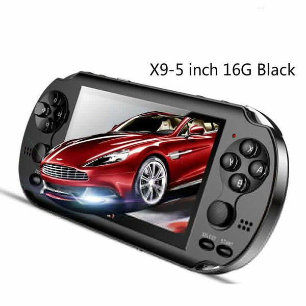 

portable game players 32/64/128 bit 5" lcd x9 plus double rocker handheld retro console video mp5 tf card for gba/nes 10000 games