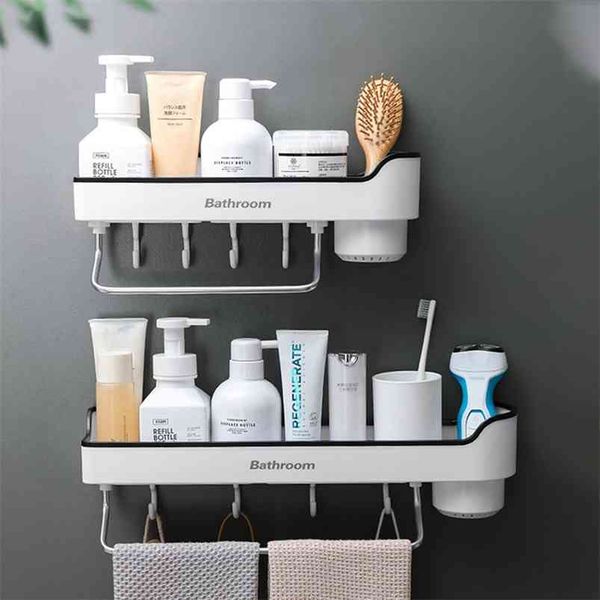 ONEUP Mensola angolare per bagno a parete per shampoo, mensola per doccia, portaoggetti, portaoggetti, organizer, portasciugamani, accessori 210423