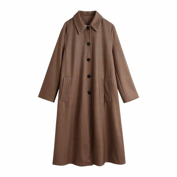 

blends autumn winter women coat extra style oversized loose casual chic windbreaker outerwear long trench parka, Black
