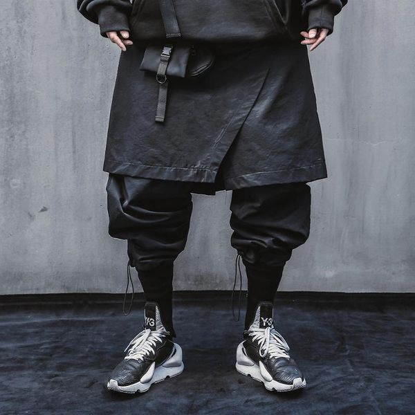 

men's pants men techwear joggers japanese streetwear fashion black