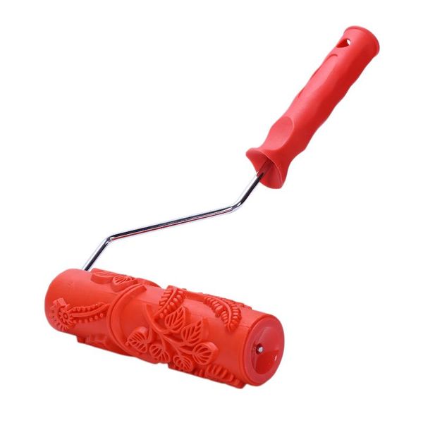 

metal painting cnim 7 inch embossed roller with handle for wall decor - eg343t bird