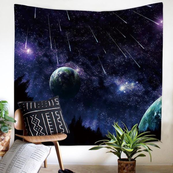 

tapestries home tapestry starry sky universe natural view creative style livingroom background hanging basket functional chic ornaments
