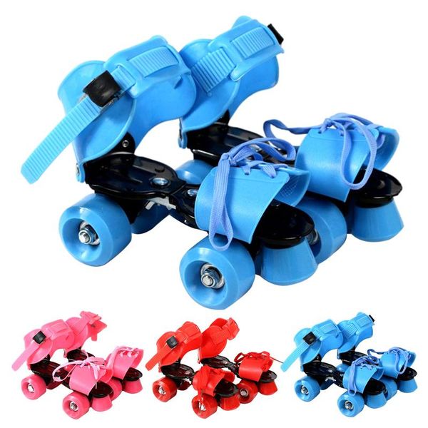 

1.8kg adjustable size double row skates children roller 4 wheels skating shoes sliding slalom inline kids gifts skateboarding