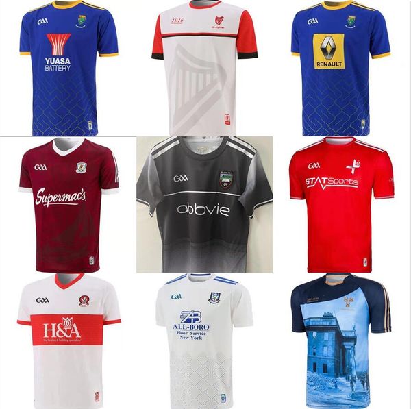 

gaa carlow roscommon s-5xl offalys rugby jerseys limerick wexford donegal antrim kerry tyrone mayo cork meath galway dublin gaillimh, Black;gray