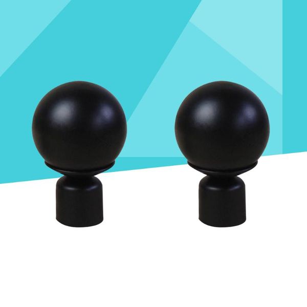 

other home decor 2 pcs 28mm window curtain rod end black unique design drapery pole drape finals head finials fit for office
