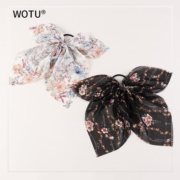 

arrival women fashion korea style bow rubber floral girl's cute hair accessories rope fabric headwear
