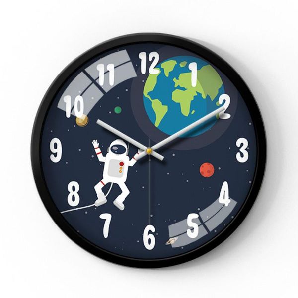 

wall clocks cartoon cute clock kids room living bedroom silent creative quartz kitchen duvar saati home decor ae50wc