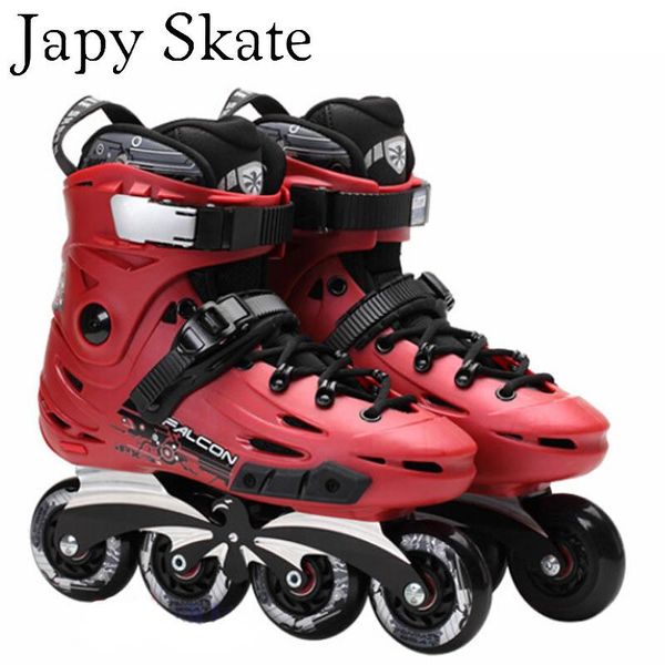 

inline & roller skates japy skate flying eagle f6 with 8 original hyper wheels falcon skating shoes slalom patines