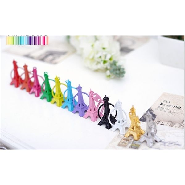 

factory mini dhl keychain fast paris eiffel tower candy color keyring store advertising promotion service equipment