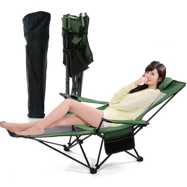 

outdoor folding recliner lounge chair portable leisure beach fishing camp furniture