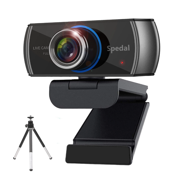 

webcams spedal 1080p hd webcam with microphone 100Â°wide angle video conferencing live streaming drive for pc mac tripod