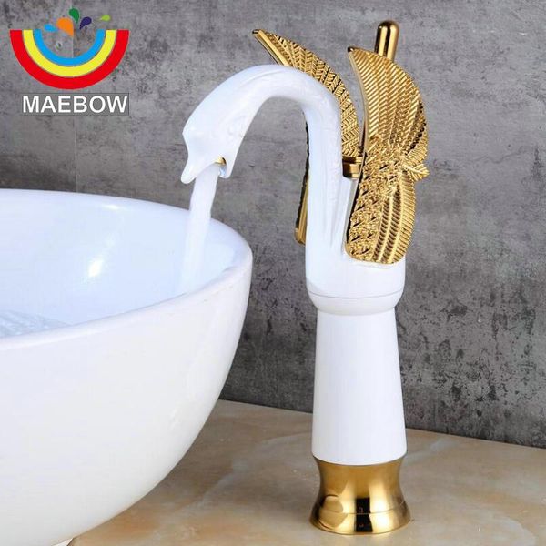 

bathroom sink faucets swan artistic faucet solid brass cold& water mixer tap counterbasin