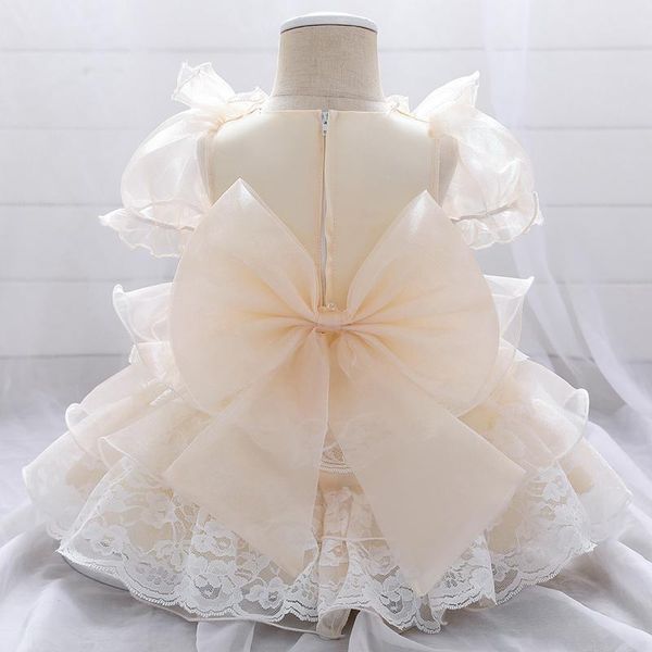 

1-5t born lace lolita dress fluffy baptism 1st birthday for baby girl clothes princess dresses christening gown girl's, Red;yellow