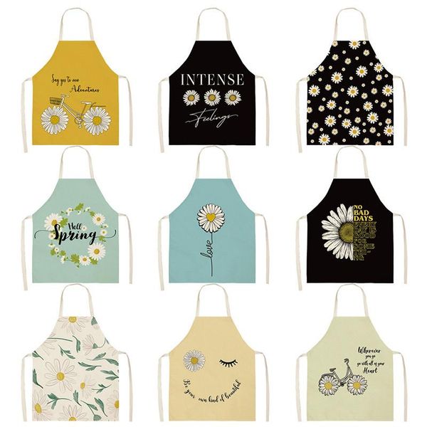 

daisy flower small apron ladies baking kitchen cooking men's cafe aprons
