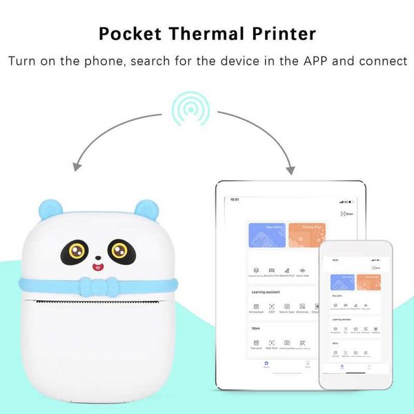 

printer mini memo with thermal paper for printing po wrong question school supplies blue home and office printers
