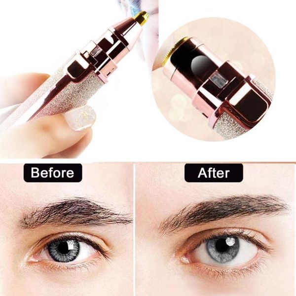 

electric nose & ear trimmers hair trimmer lipstick shape usb charging colorful 2 in 1 eyebrow makeup painless for female