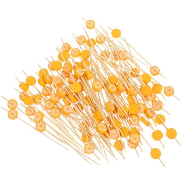 

forks 100pcs mini kitchen disposable sticks safety mild bamboo fruit fork