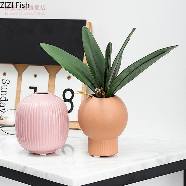 

vases nordic ceramics miniature potted plants office deskdecor lovely pink mini vase flowers insert girly room decoration