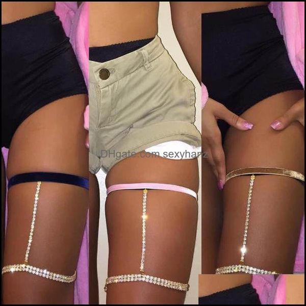 

other aessories aessoriesjewelry big-name fashion simple flash claw fl drill beautif leg chain body drop delivery 2021 pbfo2, Silver