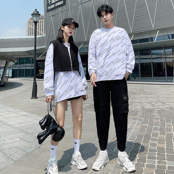 

women's hoodies & sweatshirts autumn 2021 couples hoodie female vest clothes, Black