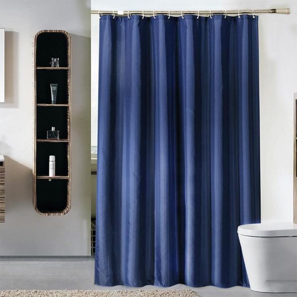 

shower curtains thicken solid color curtain waterproof polyester fabric bathroom liners with hooks 180x180cm
