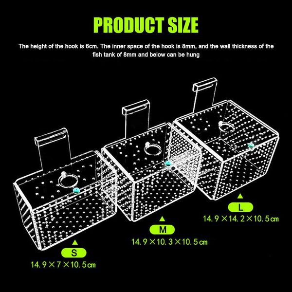 

aquariums arcylic aquarium fish tank isolation box breeding separation incubating young b1