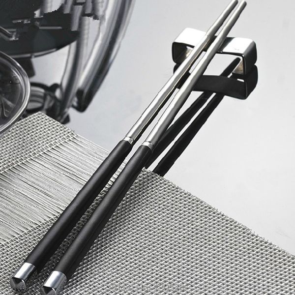 

new arrival 5pairs stainless steel japanese chopsticks set eco-friendly metal chop sticks tableware kitchen accessories tools